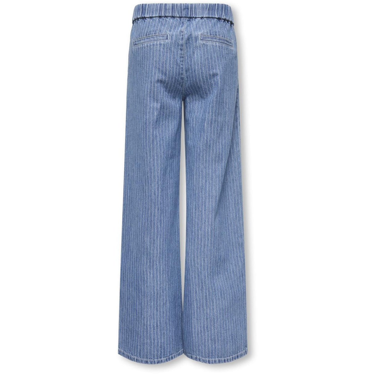 kids ONLY Medium Blue Denim Stripes Kogyasmin Wide Bukser Dnm Gua