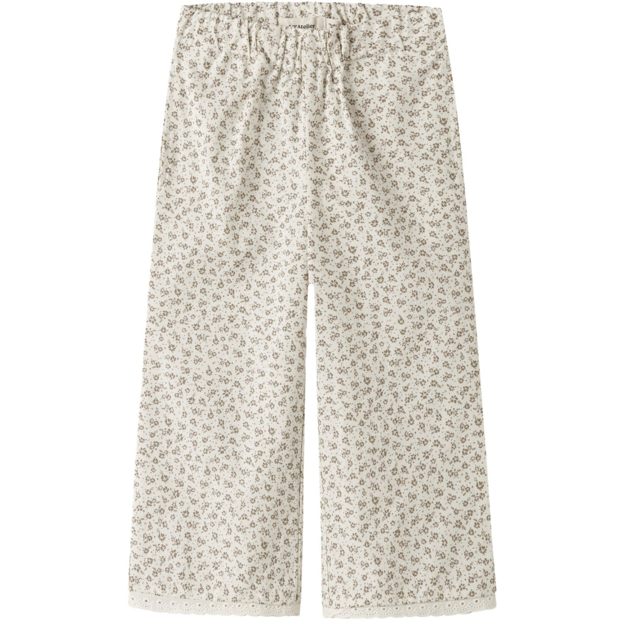 Lil'Atelier Coconut Milk Nmffjola Wide Ancle Bukser Lil
