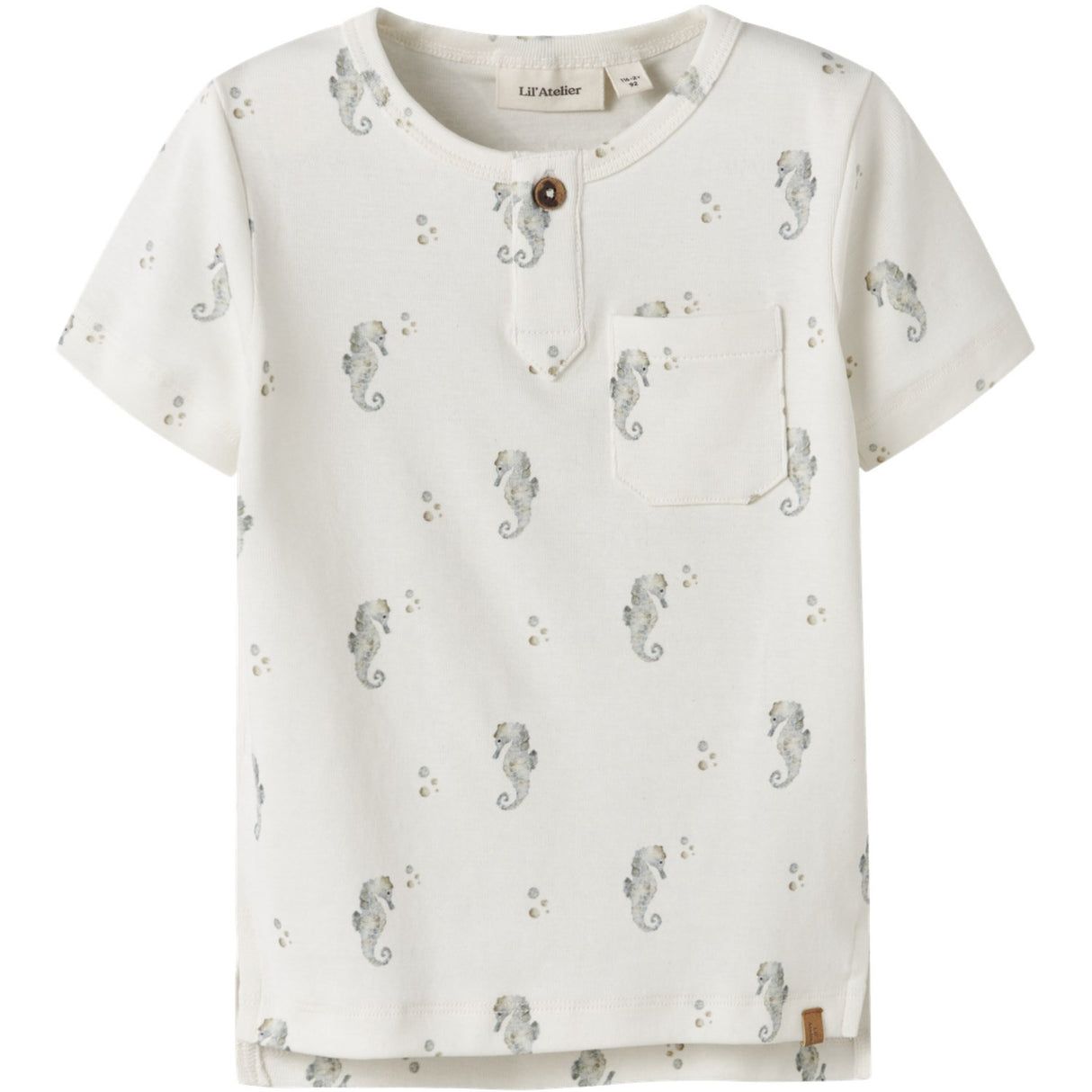 Lil'Atelier Coconut Milk Seahorse Nmmgayo Sik Ss Slim Top Lil