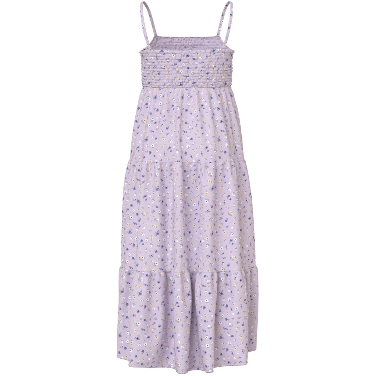 Name It Lavender Fog Small Floral Nkfvinaya Strop Maxi Kjole