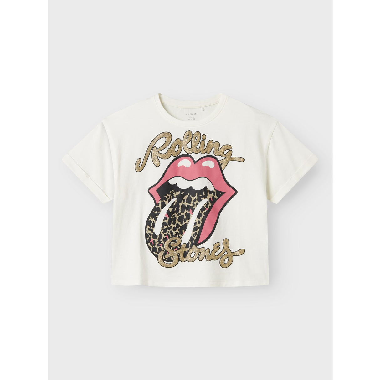 Name It Cloud Dancer Nkffarda Rollingstones Ss Nreg Top Unv