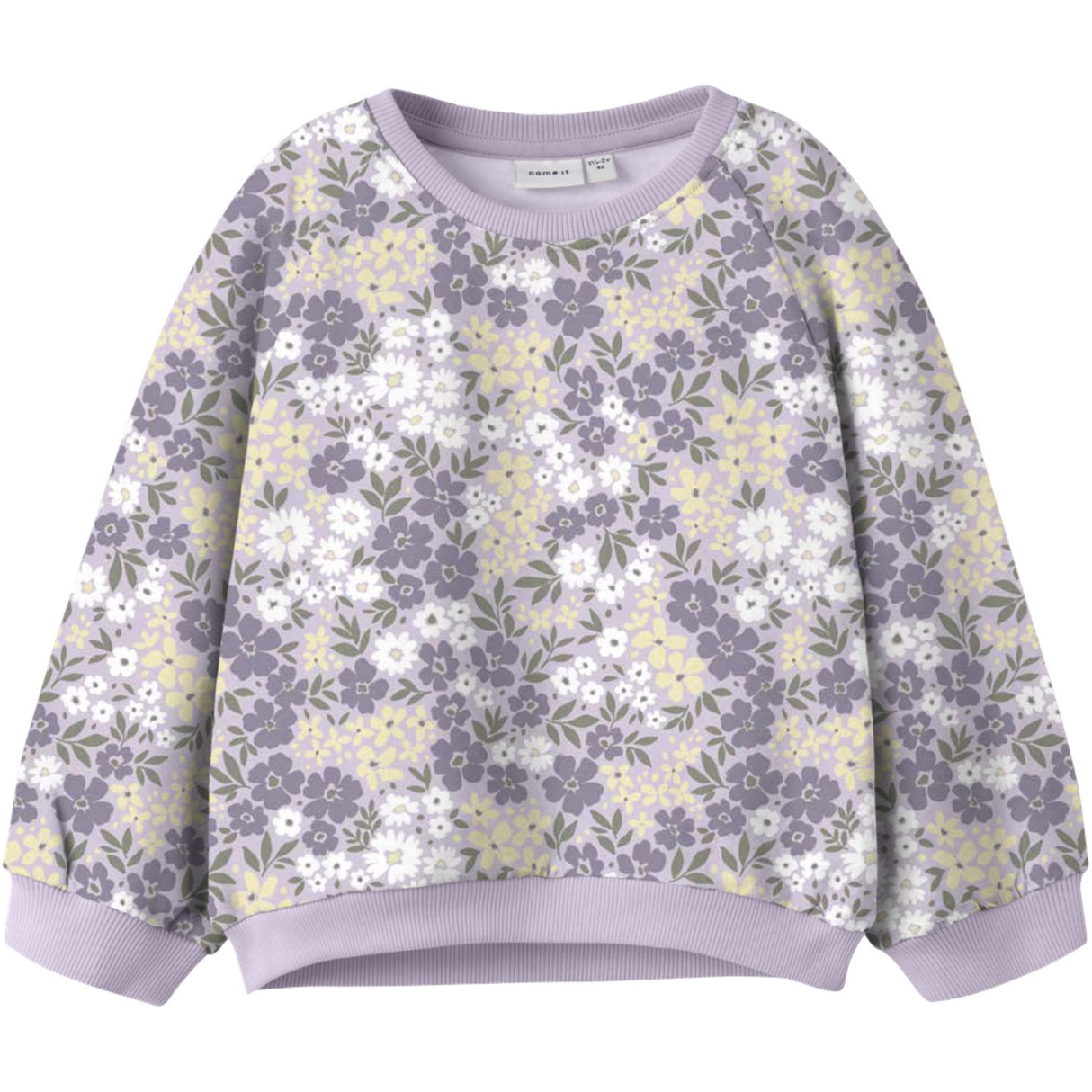 Name It Lavender Fog Nmfdartia Ls Nreg Sweat Unb