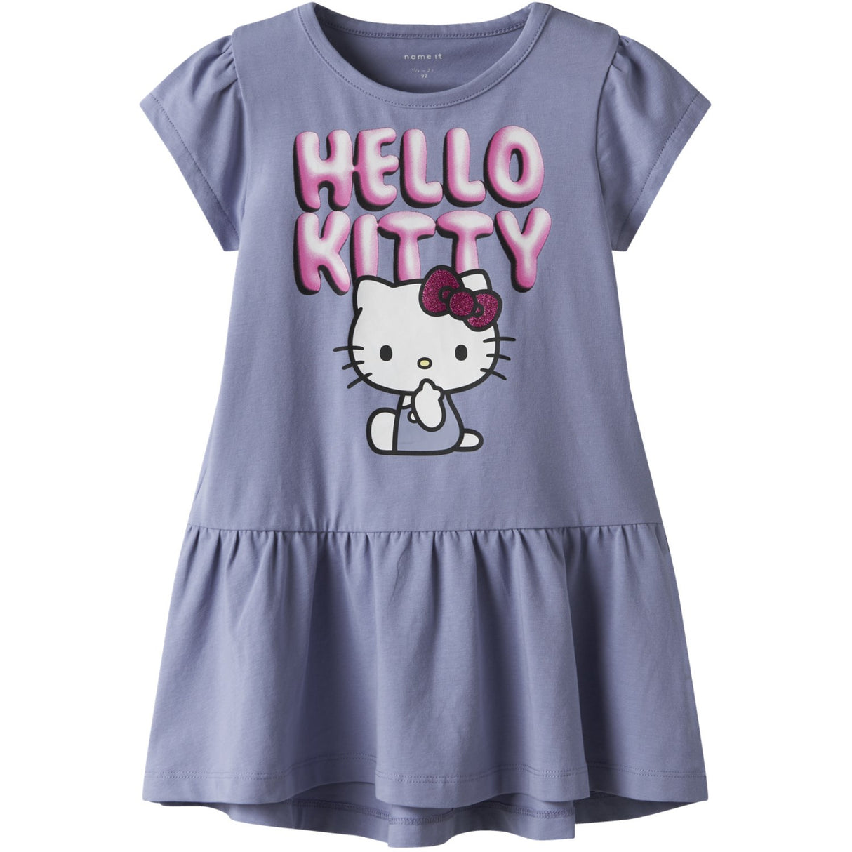 Name It Purple Impression Nmffidi Hellok Ss Kjole Sky