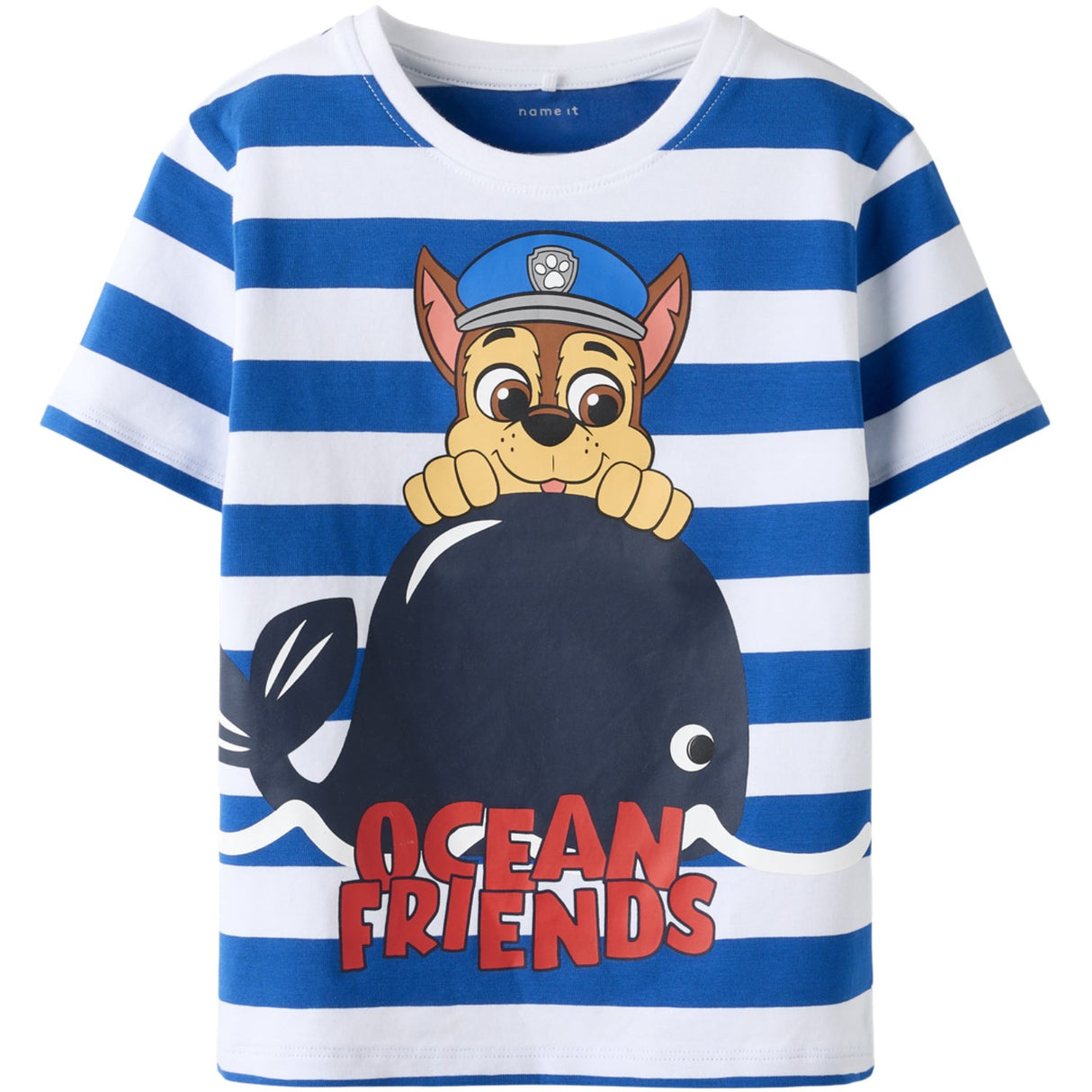 Name It Lapis Blue Nmmmilan Paw Ss Nreg Top Box Cplg