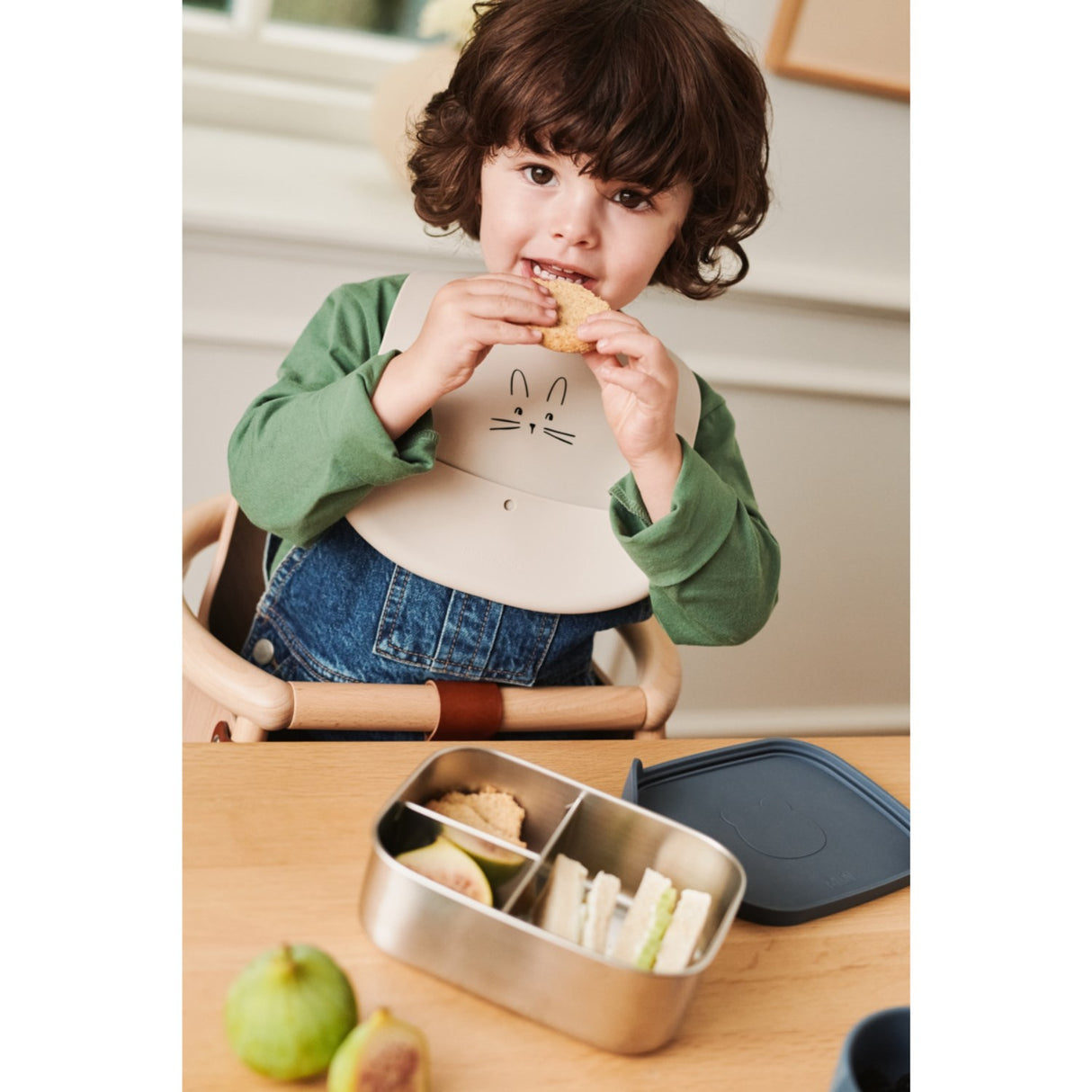 LIEWOOD Rabbit Sandy / Oat Ember Printed Hagesmæk 2-pack