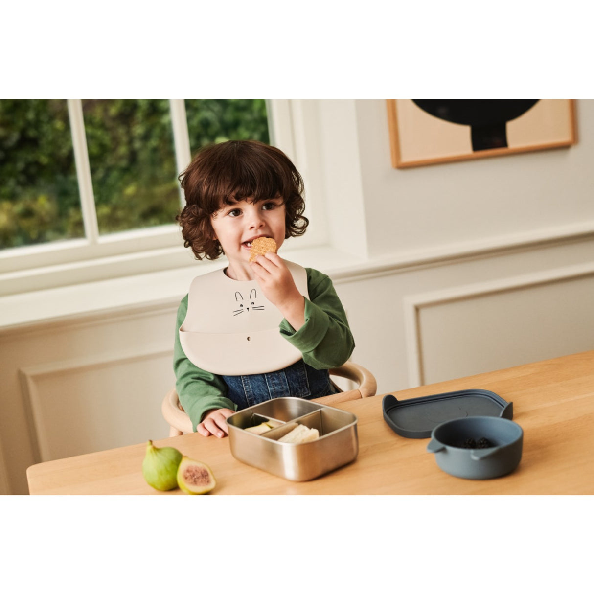 LIEWOOD Rabbit Sandy / Oat Ember Printed Hagesmæk 2-pack