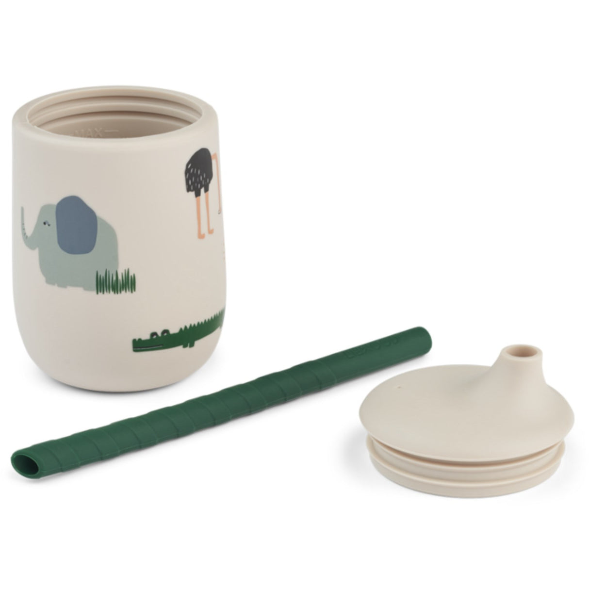 LIEWOOD Safari Sandy Mix Ellis Printed Sippy Kop 230ml