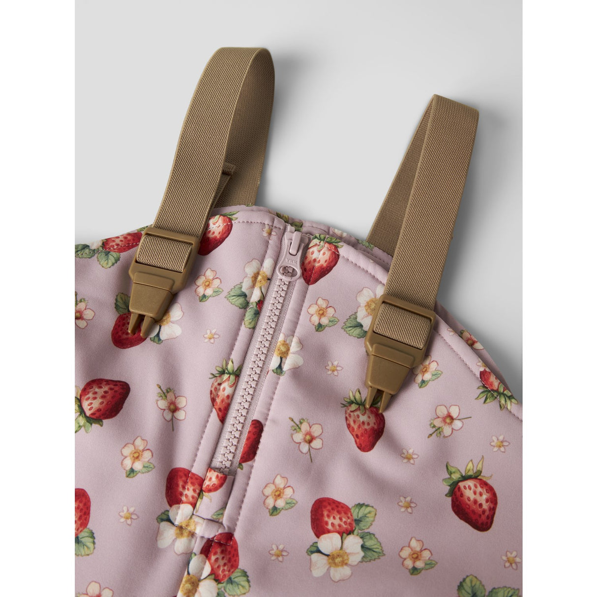 Name It Keepsake Lilac Strawberry Nmfalfa08 Softshell Smækbukser Aop Fo