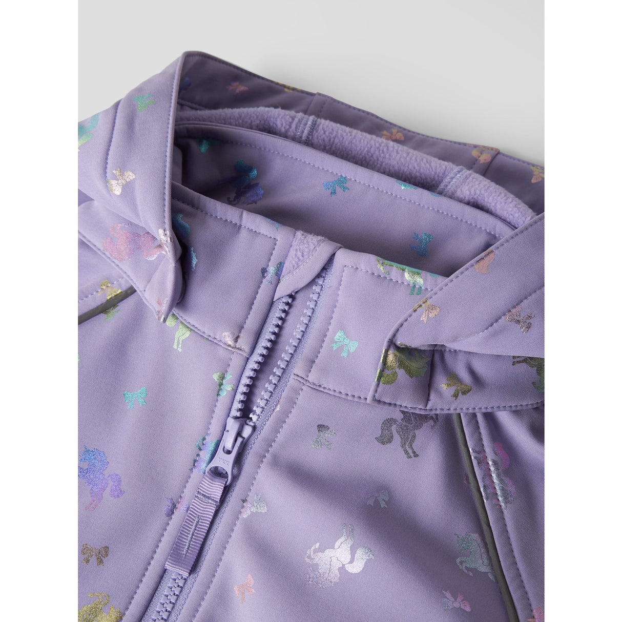 Name It Sunlit Allium Bow Nmfalfa08 Softshell Jakke Foil Aop Fo