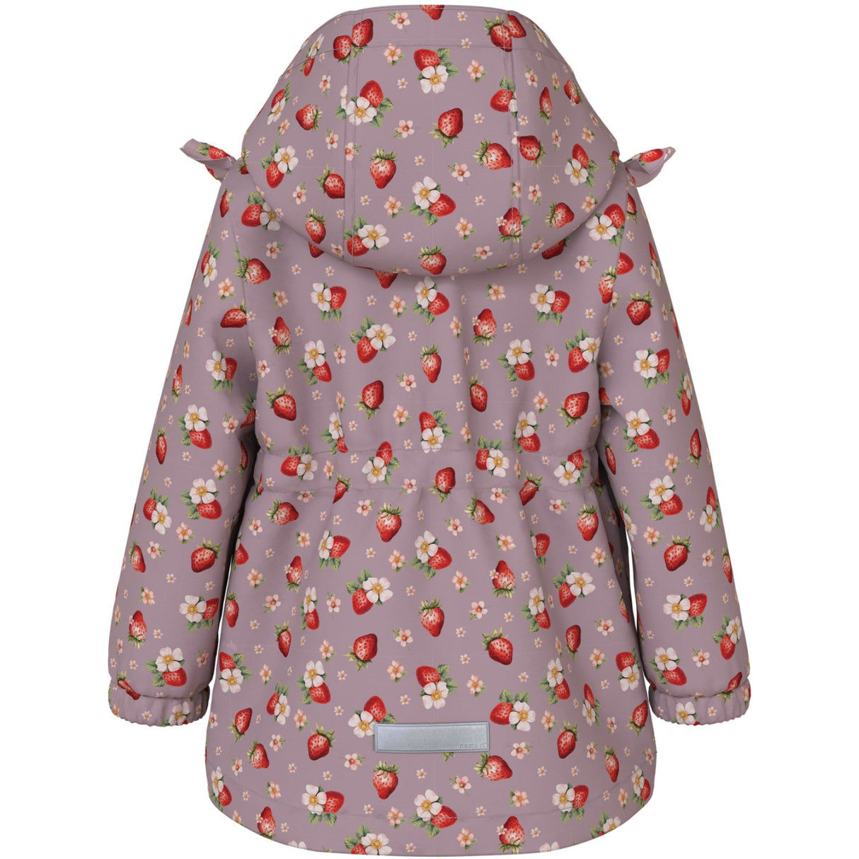 Name It Keepsake Lilac 1 Strawberry Nmfmaxi Jakke Li Flæse Aop