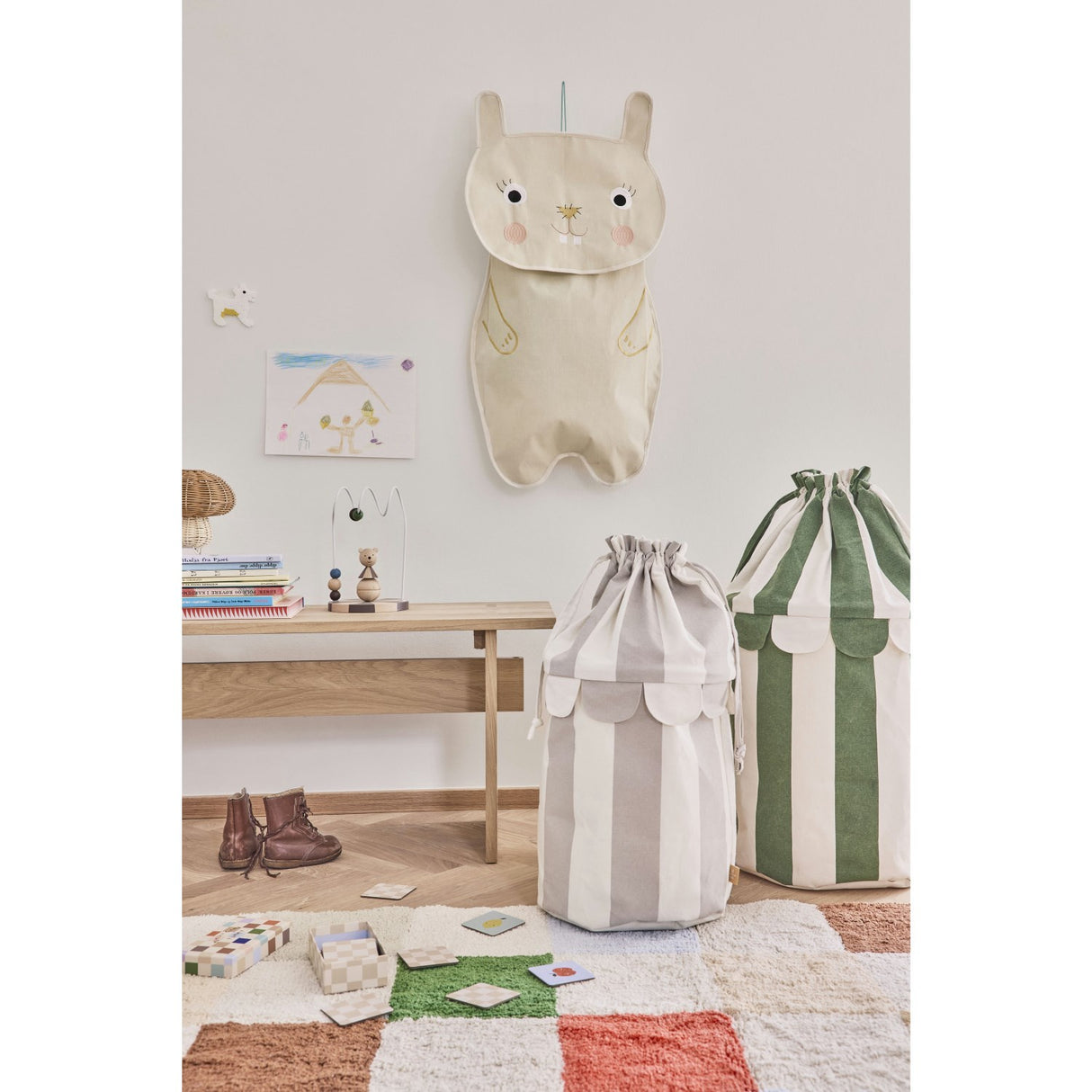 OYOY Clay/Green Saga Opbevaring 2-Pak