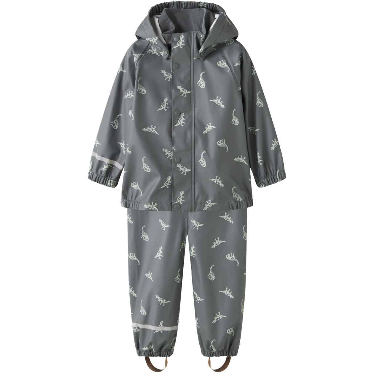 Name It Balsam Green Dino Nmmdry10 Rain Sæt Aop Fo