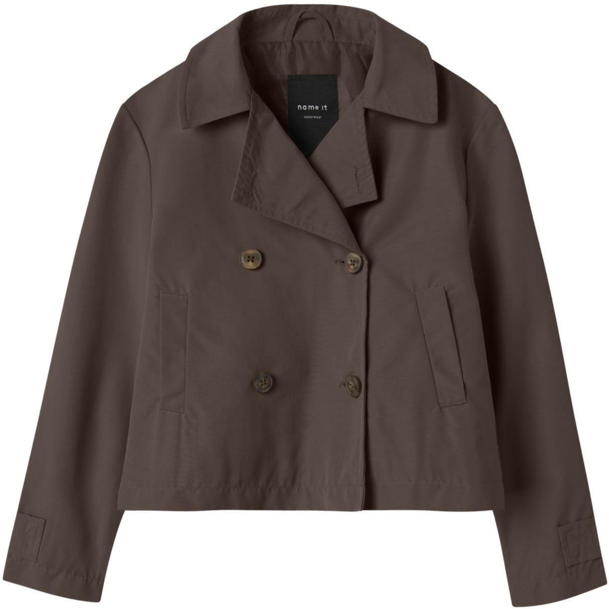 Name It Chocolate Brown Nkfmadelin Trench Frakke Kort