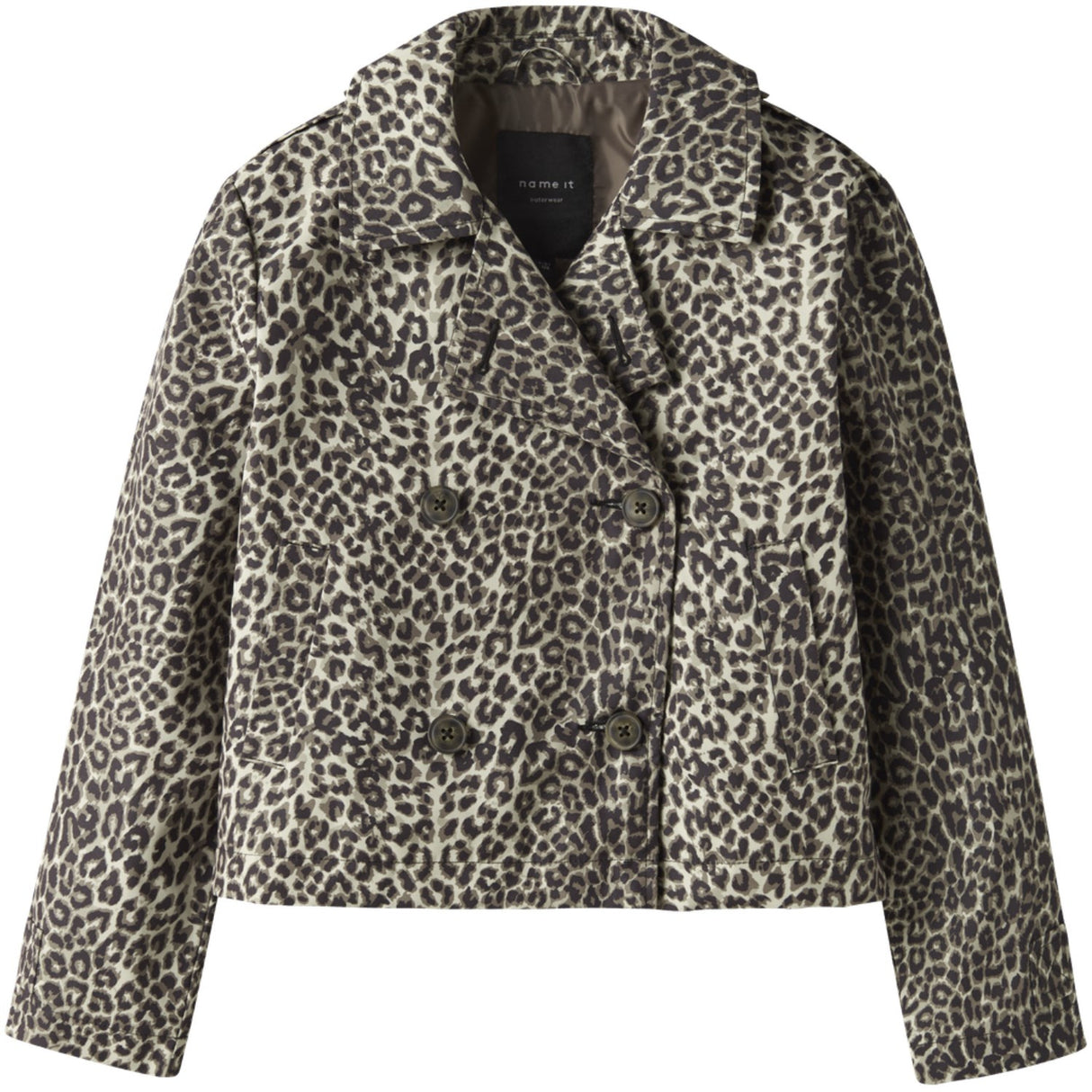 Name It Birch Nkfmadelin Trench Frakke Kort Aop