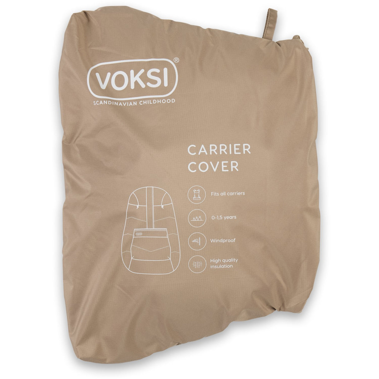 Voksi® Dark Sand Carrier Cover Til Bæresele