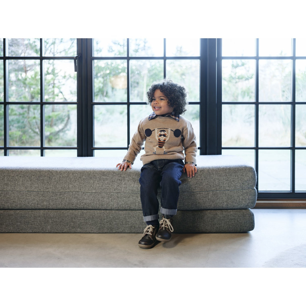 Hust & Claire Biscuit Pelle Strik Strong Man