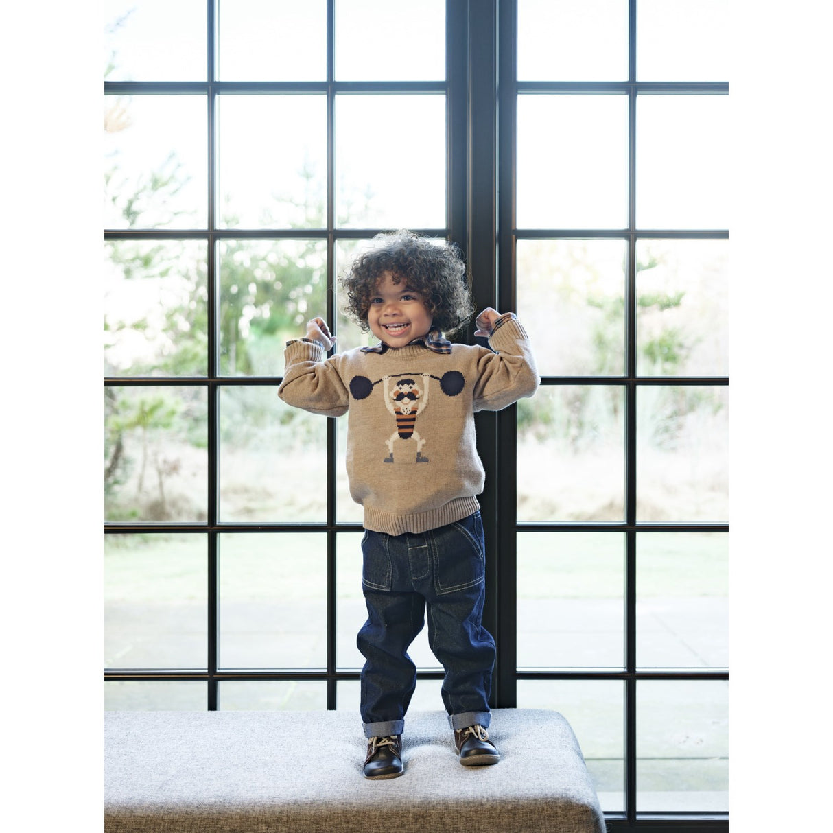 Hust & Claire Biscuit Pelle Strik Strong Man