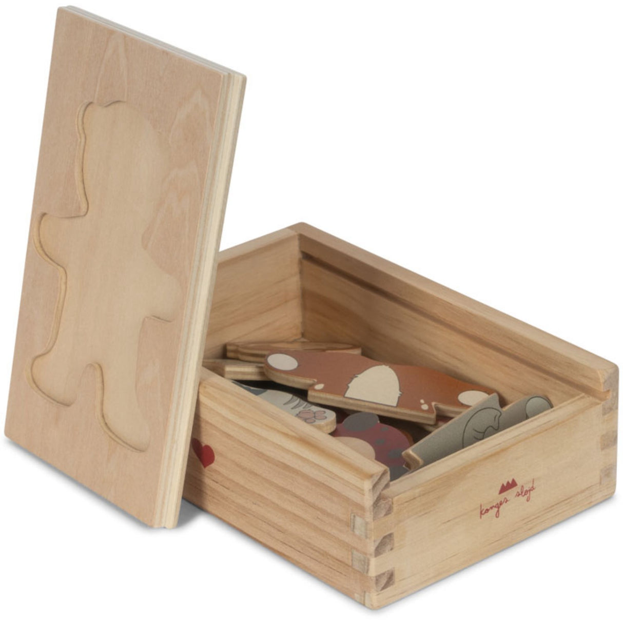 Konges Sløjd Multi Wooden Bamse Dress Up Animals Fsc