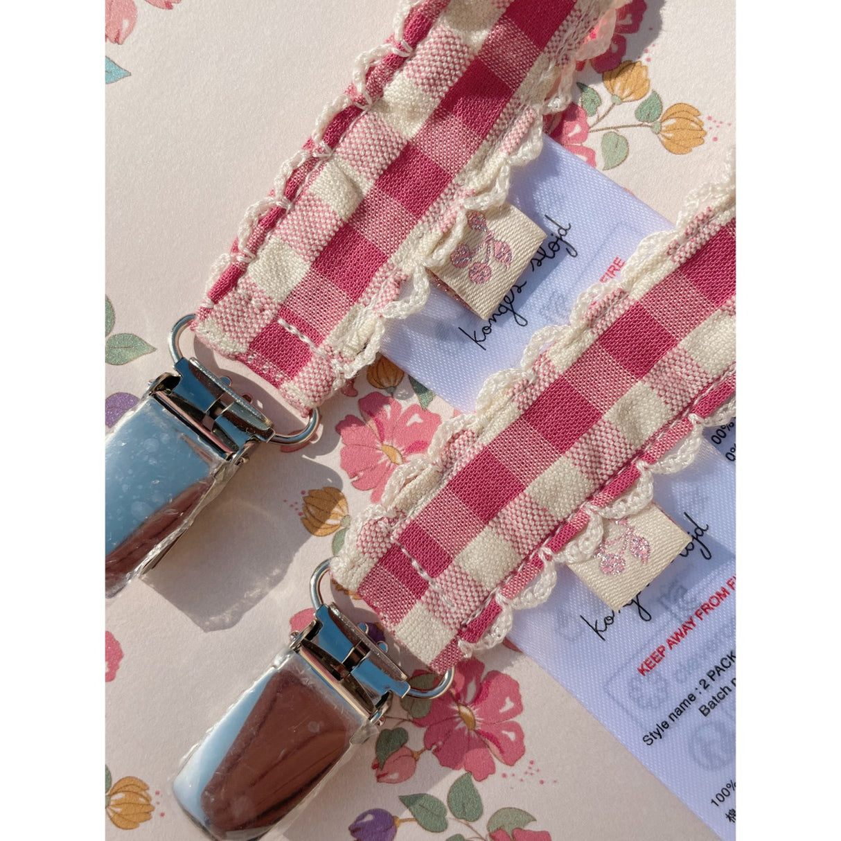 Konges Sløjd Bubblegum Check 2 Pak Suttesnor