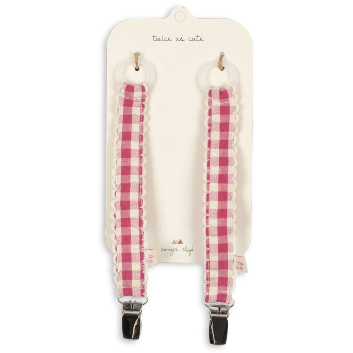 Konges Sløjd Bubblegum Check 2 Pak Suttesnor
