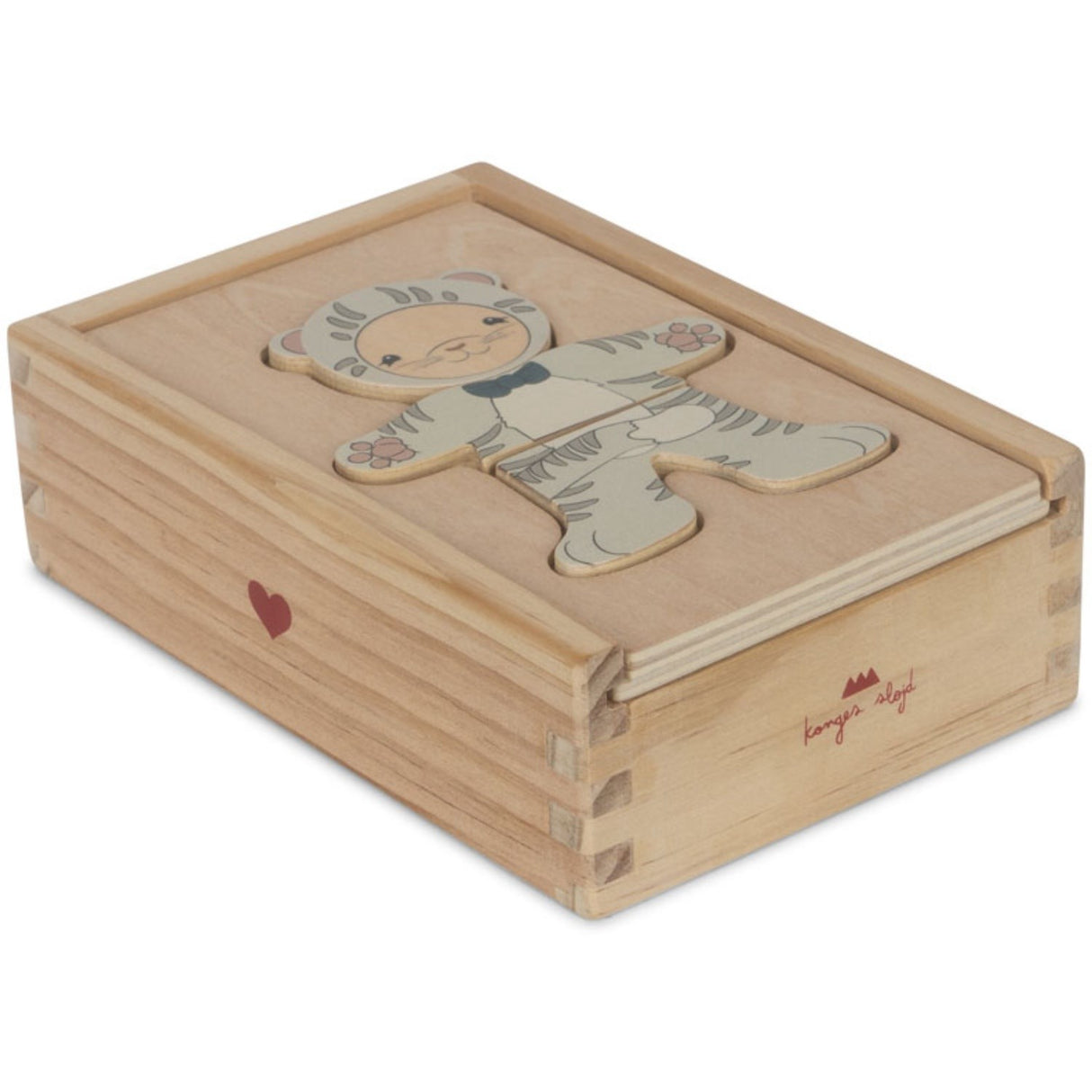 Konges Sløjd Multi Wooden Bamse Dress Up Animals Fsc