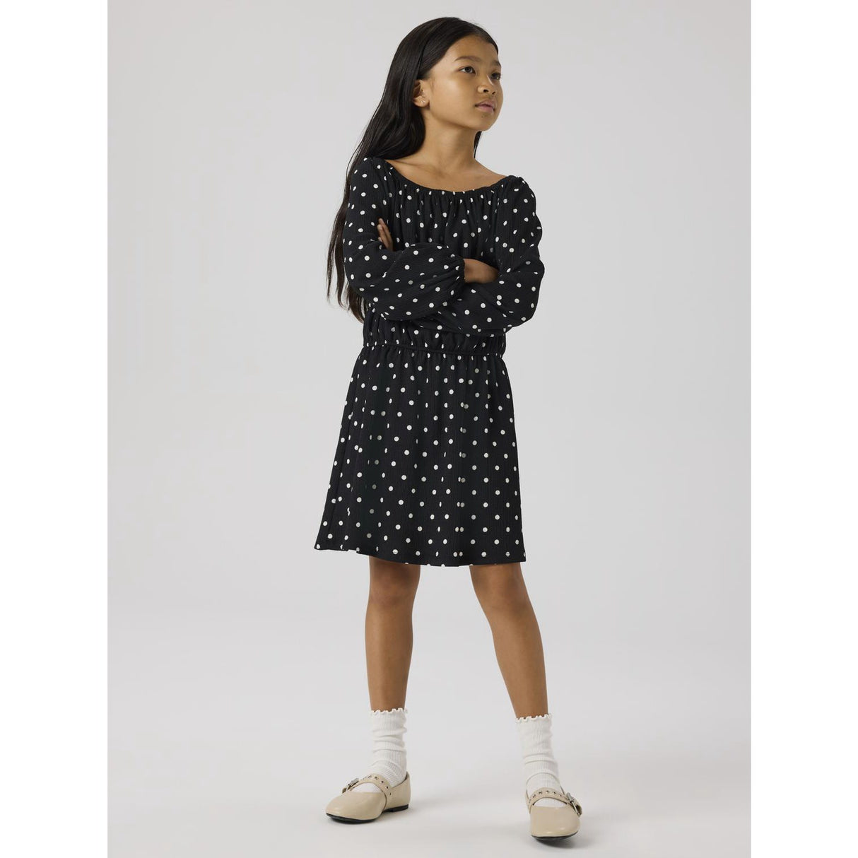 Name It Black Nkfrachel Ls Kjole