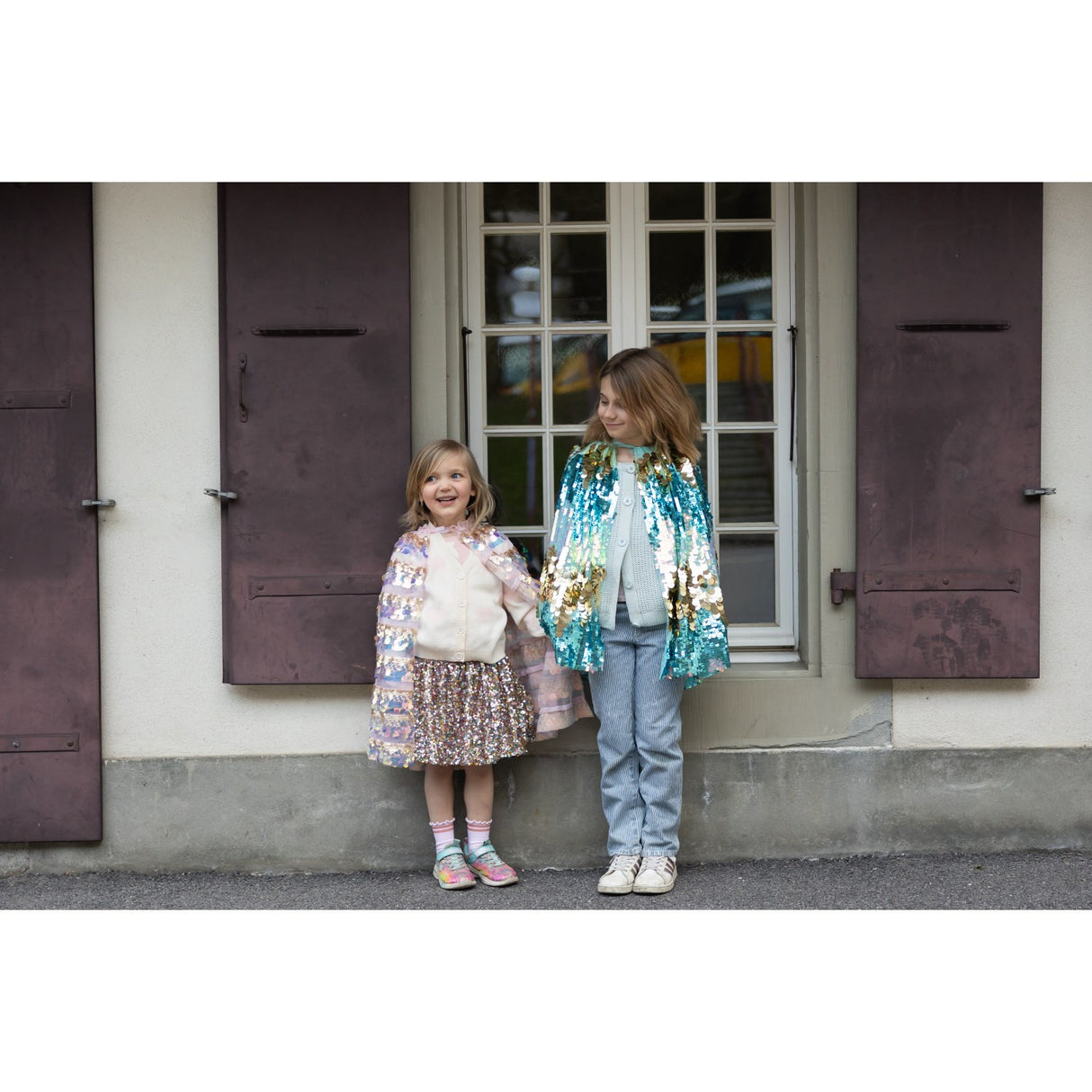 Great Pretenders The 5th Avenue Paillette Kappe, Gold/Light Pink