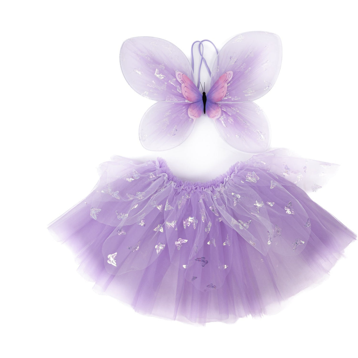 Great Pretenders Flutter Butterfly Skørt, Vinger, & Tryllestav, Purple