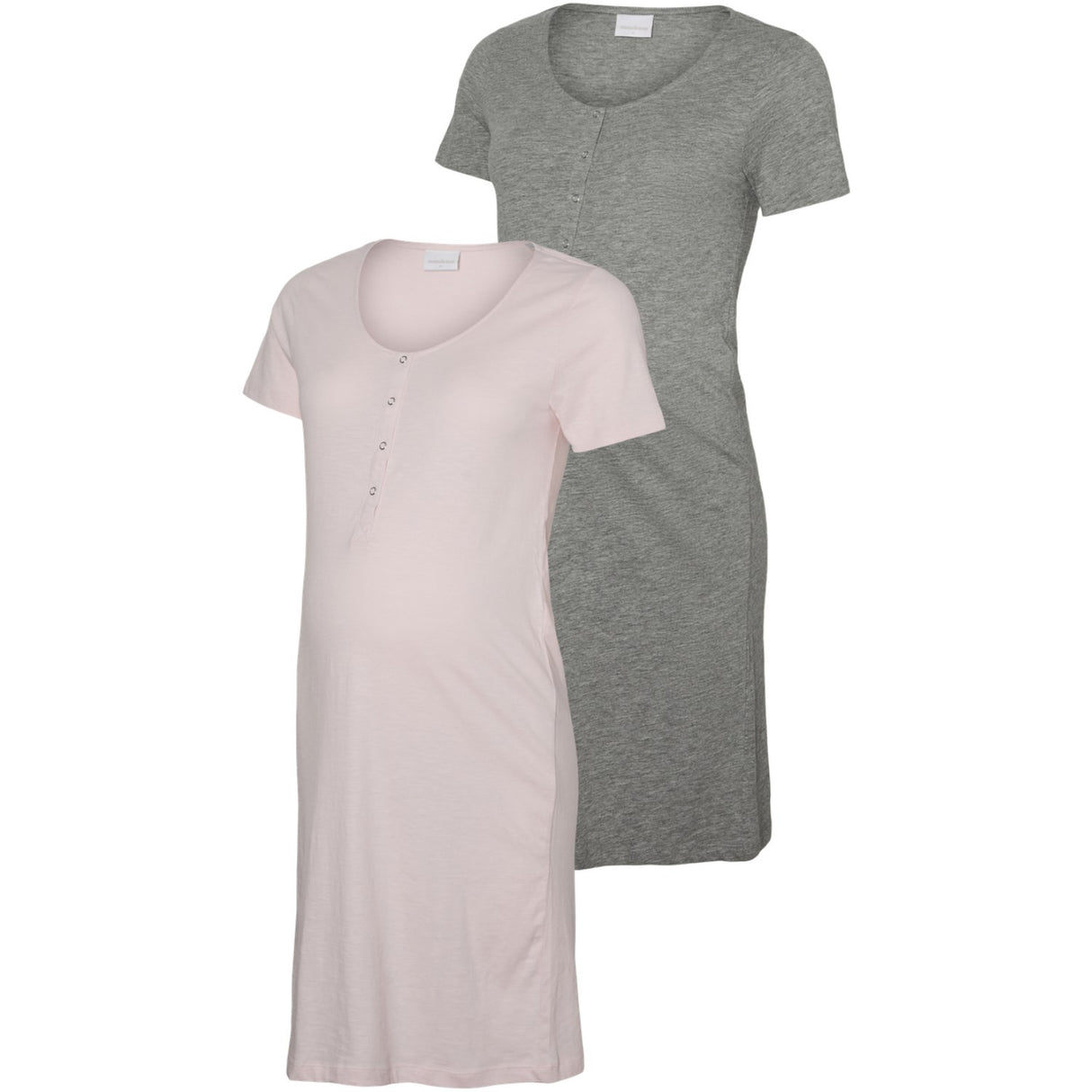 Mama;licious Chalk Pink Light Grey Melange Mlmira Jrs Natkjole 2F 2-P Noos