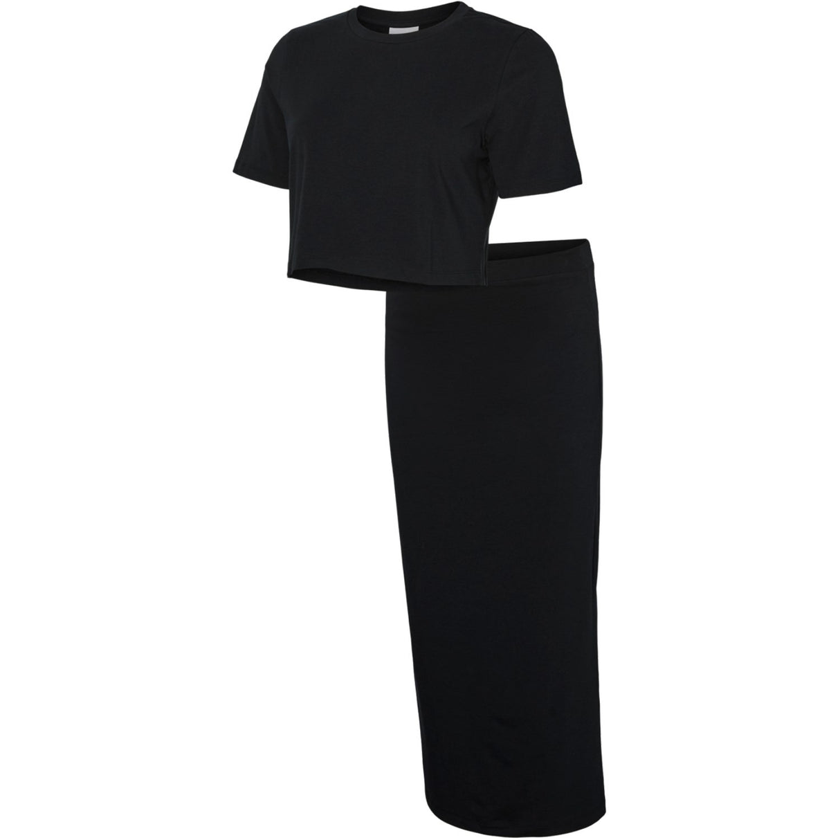 Mama;licious Black Mlkerrie Top & Nederdel Jrs Sæt Noos