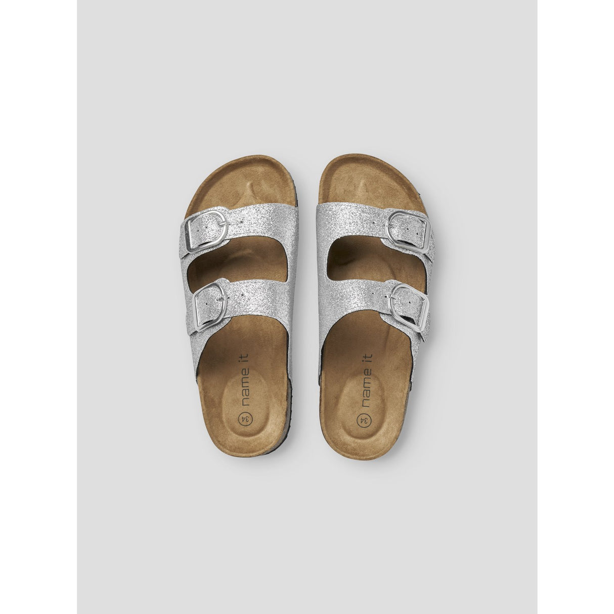 Name It Silver Glitter Nkfflora Sandal