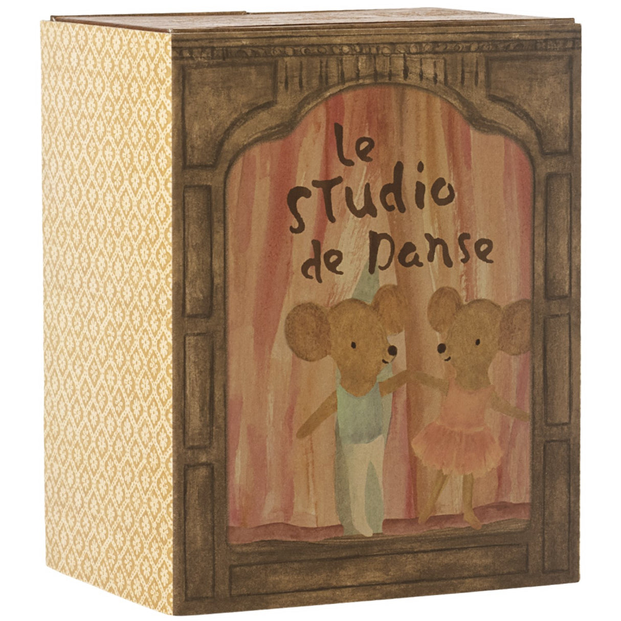 Maileg Ballet Mus I Dansestudie, Lillesøster Og Lillebror