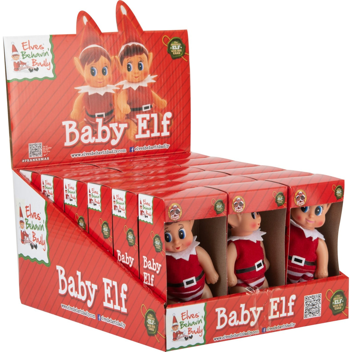 Elves Behavin' Badley Baby Elf Dukke Xcm 2 Asst. CDU