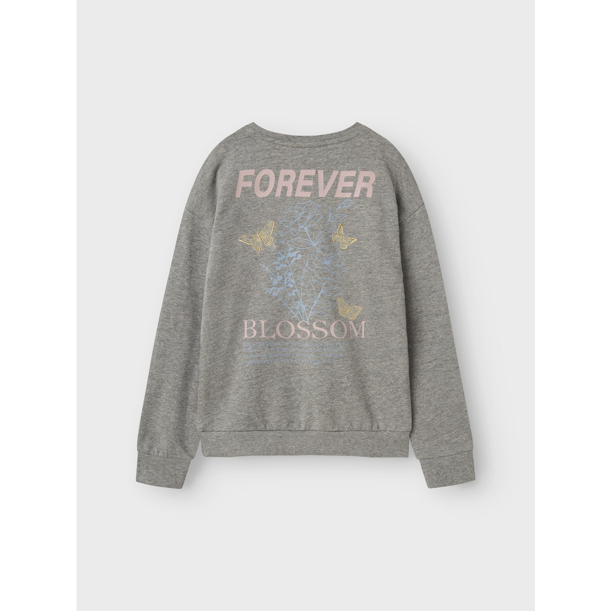 Name It Light Grey Melange Nkflotte Nreg Sweat Unb