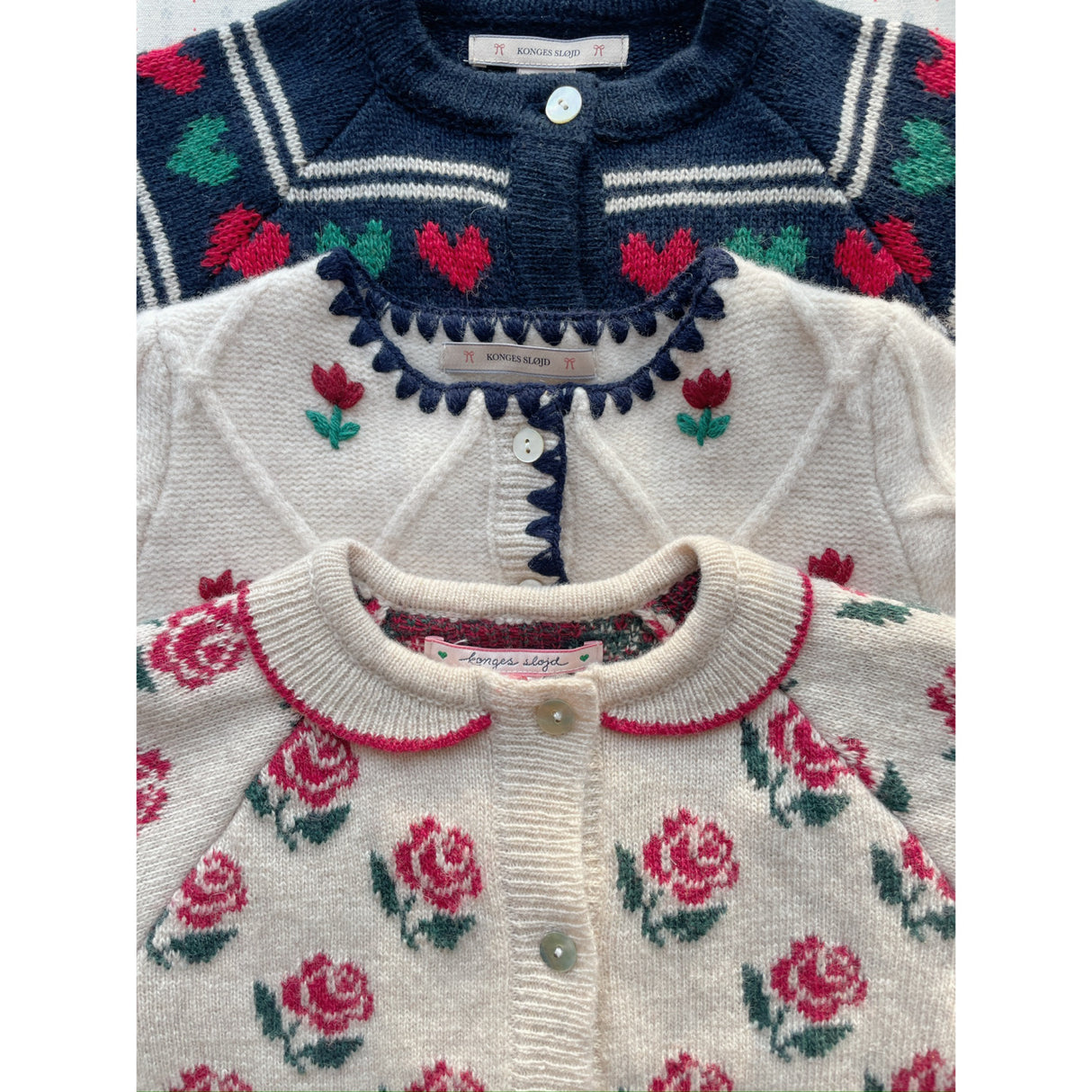 Konges Sløjd Rose Belou Strik Krave Cardigan