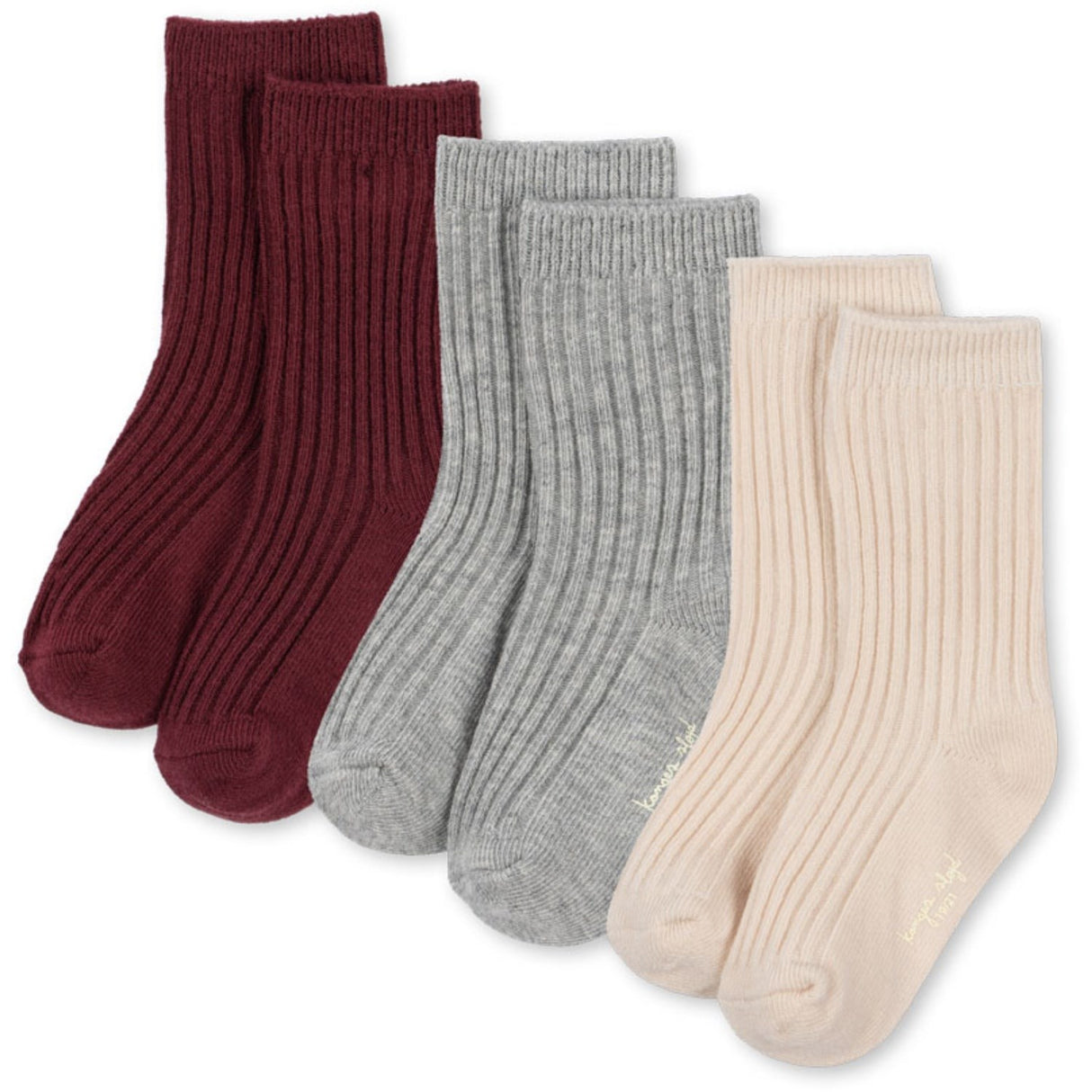Konges Sløjd Mix Pack 3 Pak Rib Strømper