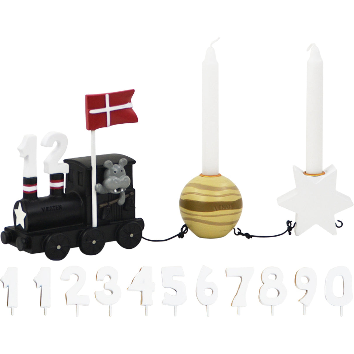 Kids by Friis Vægten Fødselsdagstog M. Planet Og Stjerne