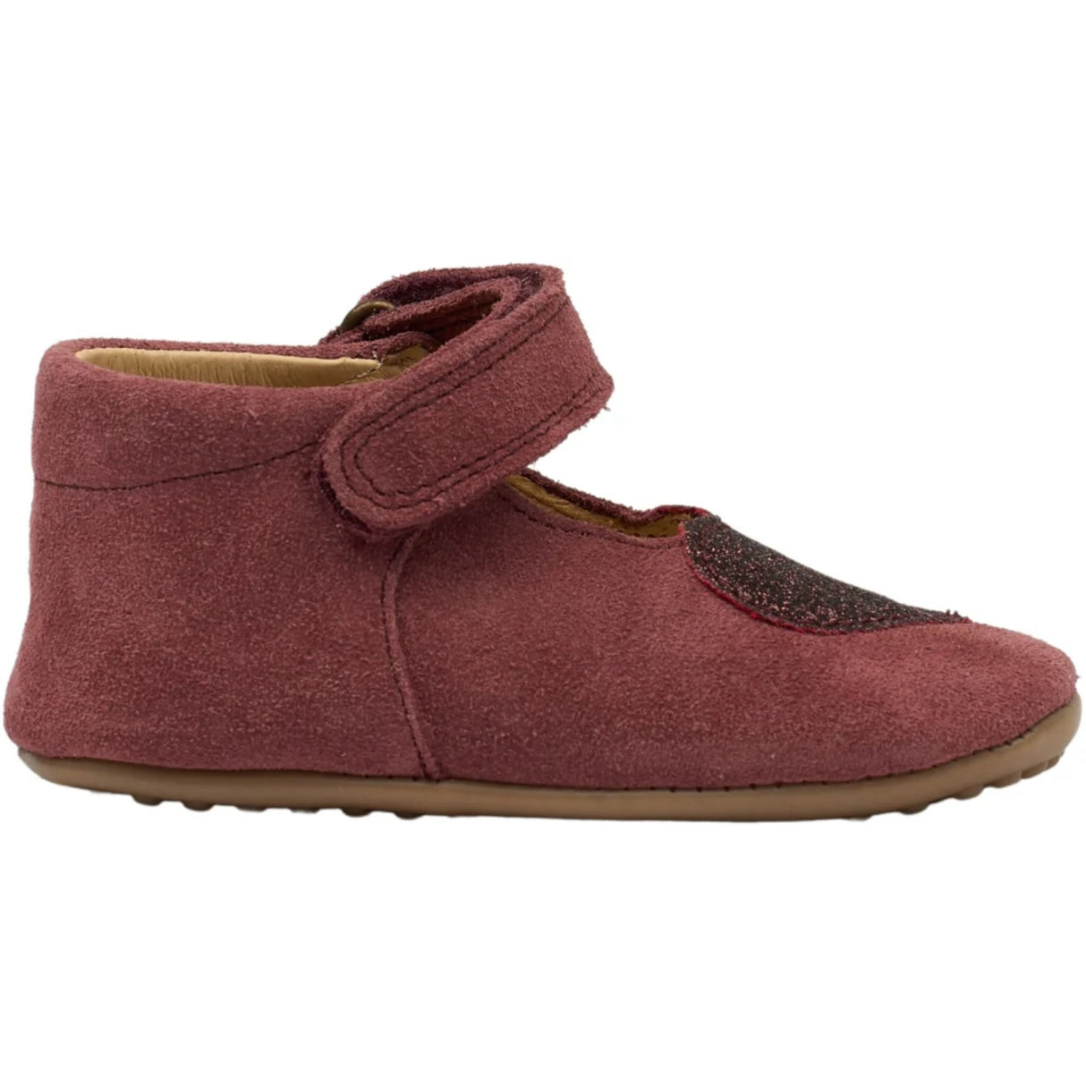 Pom Pom Dark Burgendy Futter Ballerina Heart