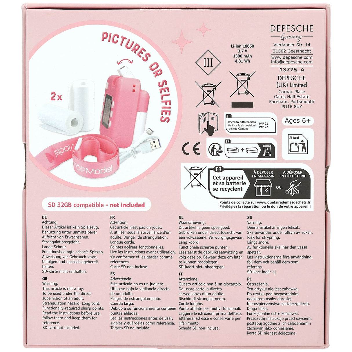 TOPModel Print Kamera