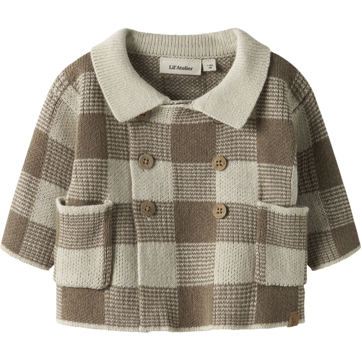 Lil'Atelier Sepia Tint Nbmrobo Ls Loose Strik Card Lil