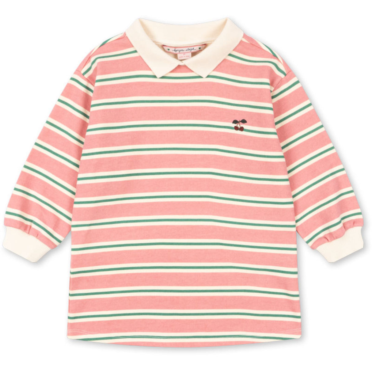 Konges Sløjd Blush Bound Stripe Spotty Ls Kjole Gots
