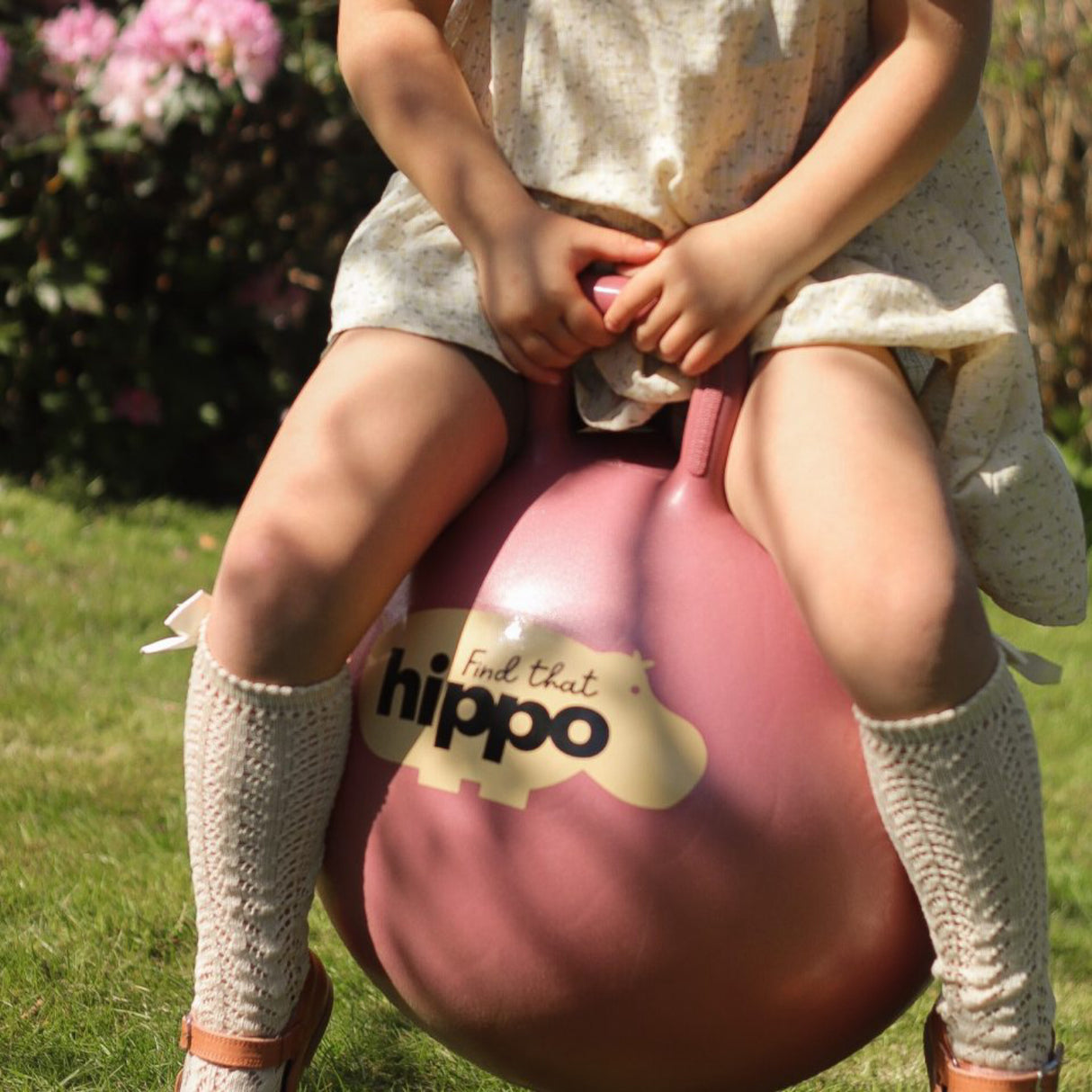 Find that Hippo Hoppebold - Farve Tyrkisk Rose, Str. 45 Cm