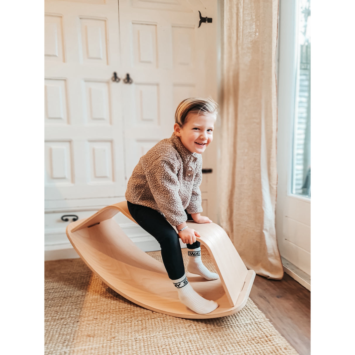 Curve Lab Natural Rocking Stool & Perfect Arc Balance Board