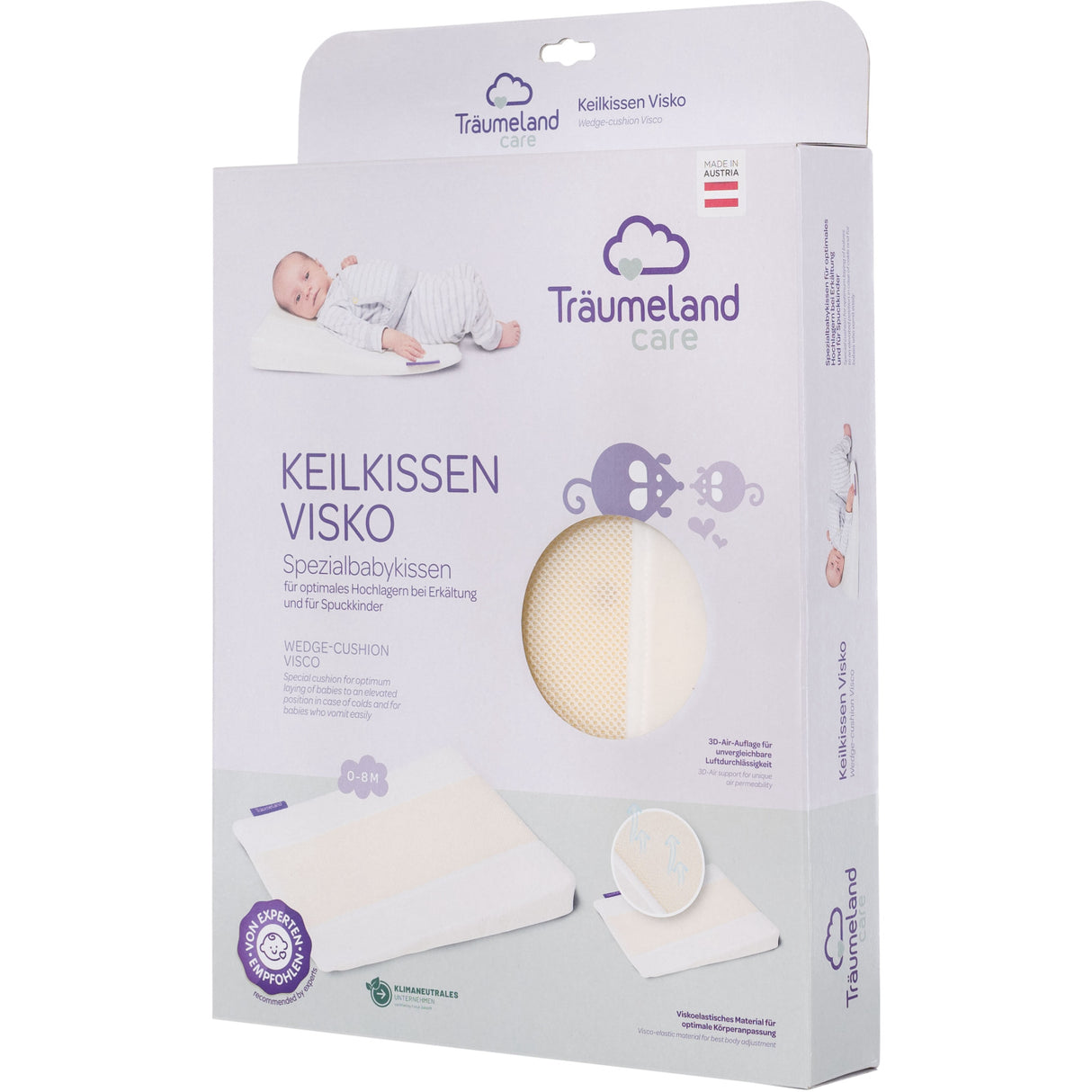 Träumeland White Wedge-Cushion Visco (0- 8 mdr)