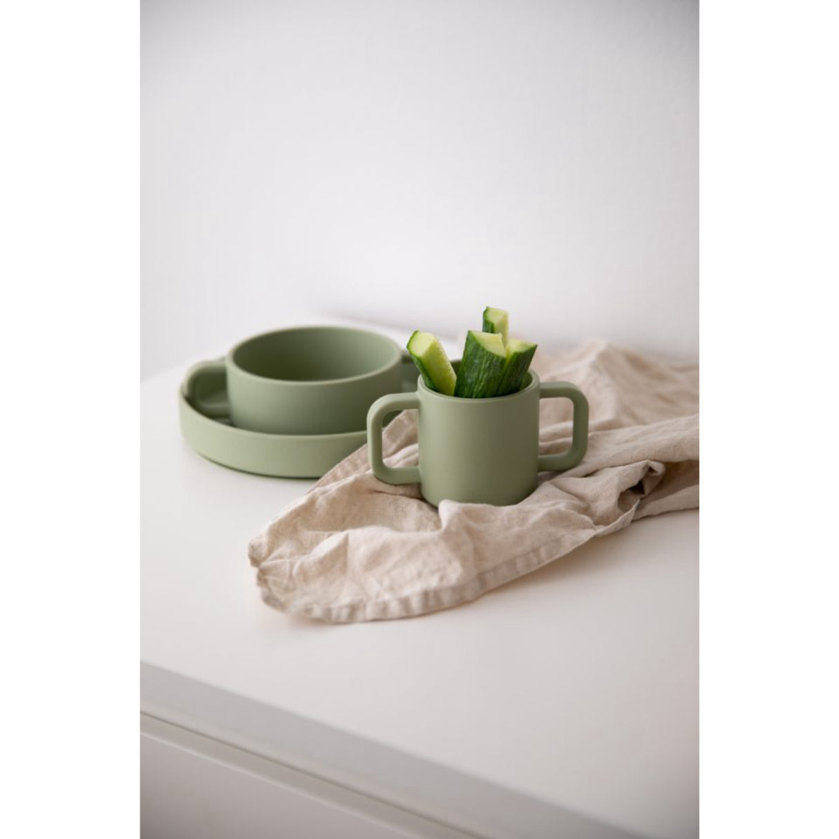 Everleigh & Me Olive Spisesæt