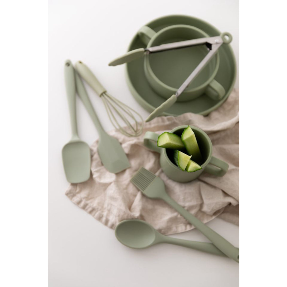 Everleigh & Me Olive Spisesæt