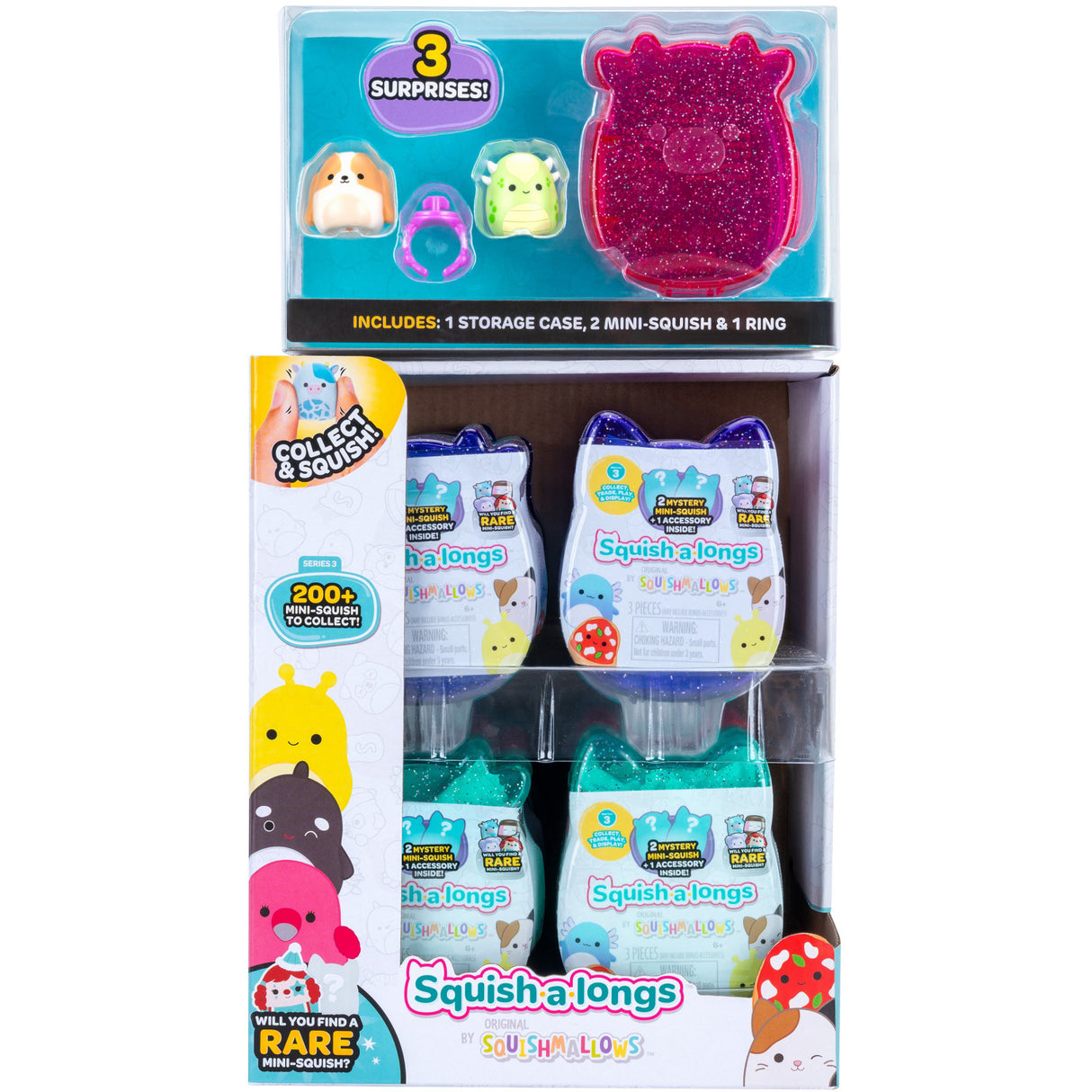 Squish-a-longs 2,5 Cm Blind 2-Pak Asst S3 CDU