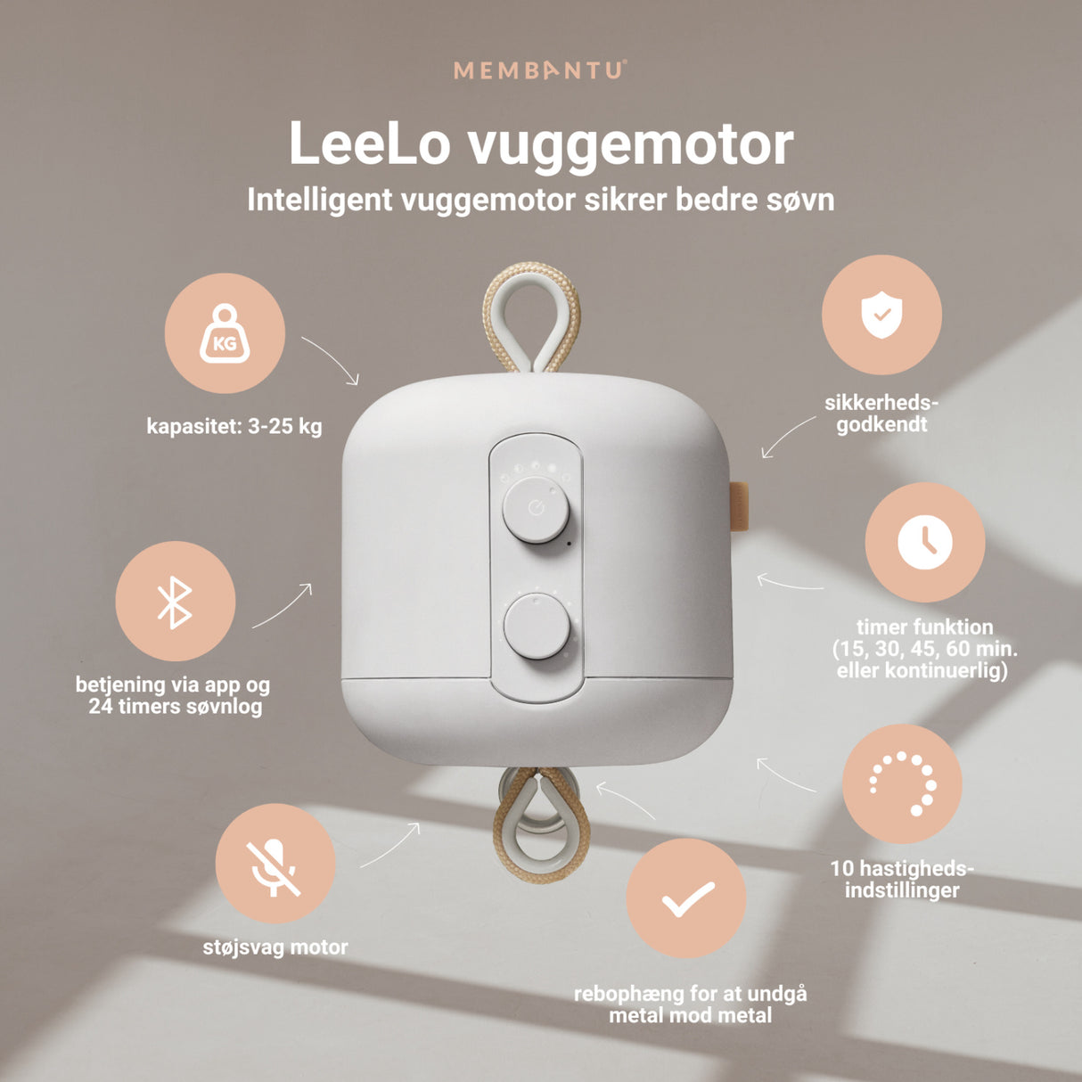 MEMBANTU Beige Vuggemotor Leelo02