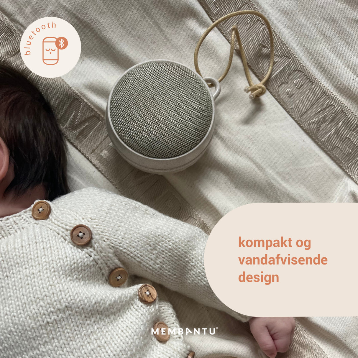 MEMBANTU Wood White Noise Højtaler Echo01