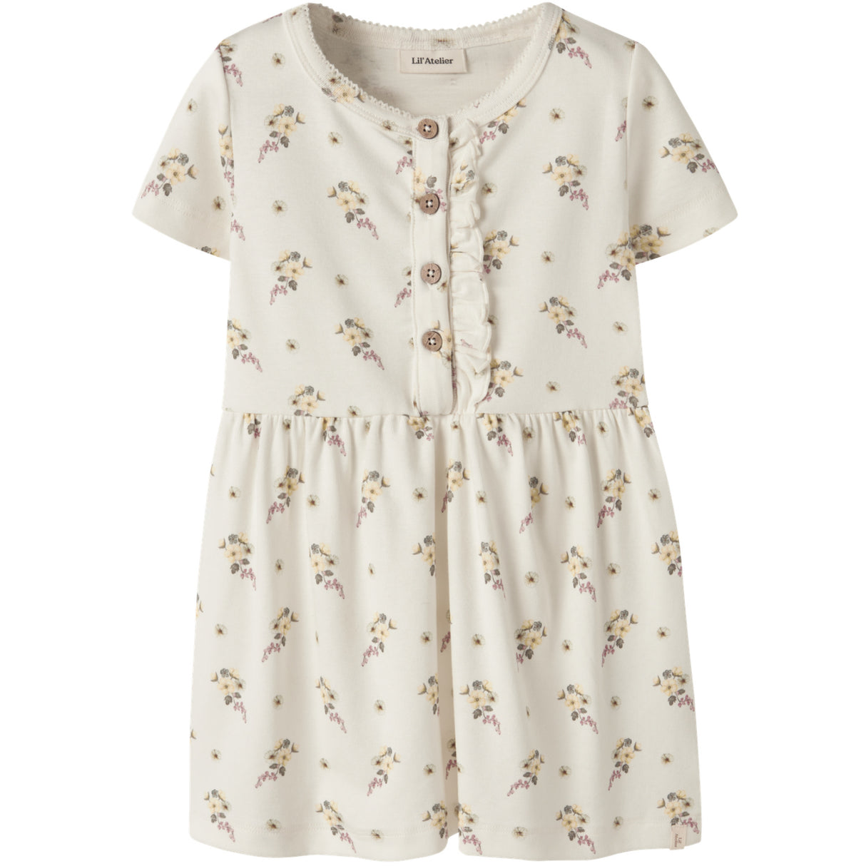 Lil'Atelier Coconut Milk Flower Nmfgayo Smi Ss Kjole Lil